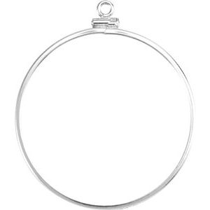 Sterling Silver Dangle Mounting for 38.2x2.8 mm Coin