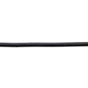 2 mm Black Rubber Cord Necklace 