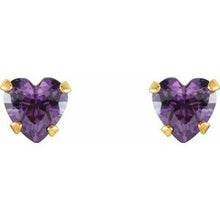 Load image into Gallery viewer, Youth Heart Stud Earrings  
