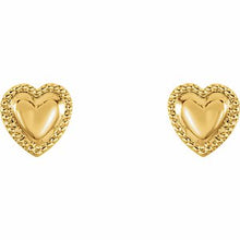 Load image into Gallery viewer, Youth Heart Earrings
