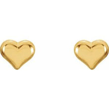 Load image into Gallery viewer, Youth Puffed Heart Earrings   
