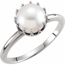 Charger l'image dans la galerie, Sterling Silver Freshwater Cultured Pearl Ring
