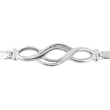 Load image into Gallery viewer, Sterling Silver Woven-Design Bracelet Center
