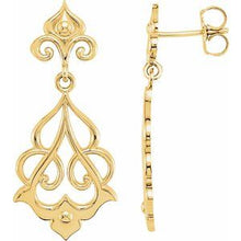 Load image into Gallery viewer, Fleur-de-lis Earrings
