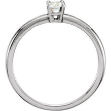 Charger l'image dans la galerie, Sterling Silver Imitation Diamond "April" Youth Birthstone Ring
