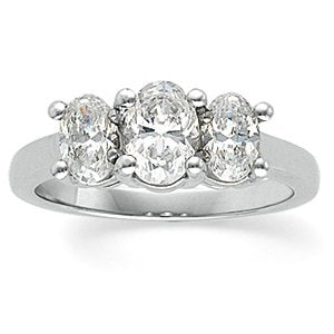 Bande d'anniversaire en diamant 14K blanc 9/10 CTW