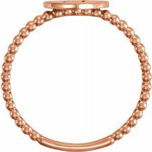 Charger l'image dans la galerie, Be Posh¬Æ Heart Engravable Beaded Ring 
