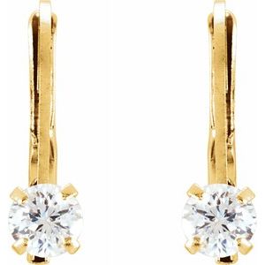 Youth Accented Lever Back Earrings