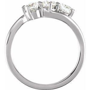 Platinum 1 CTW Diamond Three-Stone Ring