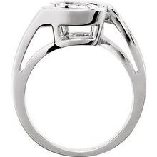 Charger l'image dans la galerie, Bezel-Set Solitaire Engagement Ring or Band
