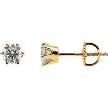 Load image into Gallery viewer, 14K Yellow 3/4 CT Diamond Earring
