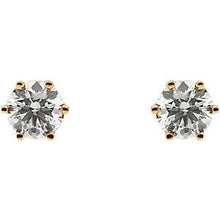 Load image into Gallery viewer, Round 6-Prong Stud Earrings

