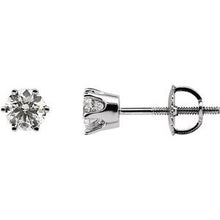 Load image into Gallery viewer, 14K White 9/10 CT Diamond Earring
