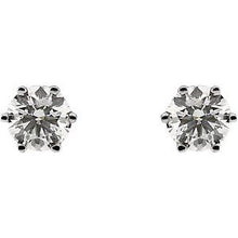 Load image into Gallery viewer, Round 6-Prong Stud Earrings
