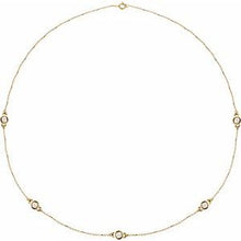 Load image into Gallery viewer, 14K Yellow 1 CTW Diamond 5-Station 18&quot; Necklace
