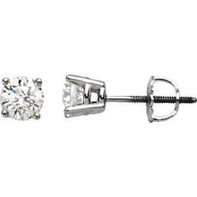 Load image into Gallery viewer, Platinum 3/4 CTW Diamond Stud Earrings
