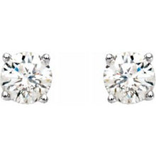 Load image into Gallery viewer, Round 4-Prong Stud Earrings
