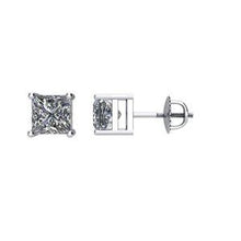 Load image into Gallery viewer, Platinum 1 CTW Diamond Threaded Post Stud Earrings
