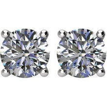 Load image into Gallery viewer, Round 4-Prong Basket Stud Earrings
