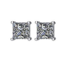 Charger l&#39;image dans la galerie, Square 4-Prong Stud Earrings 
