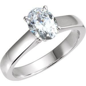 Bague de fiançailles en diamant blanc 1/2 CTW 14K