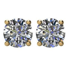 Load image into Gallery viewer, Round 4-Prong Basket Stud Earrings
