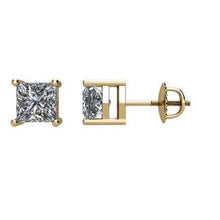 Load image into Gallery viewer, 14K Yellow 3/4 CTW Diamond Earrings
