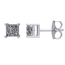 Load image into Gallery viewer, 14K White 1 CTW Diamond Earrings

