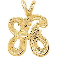Load image into Gallery viewer, 10K Yellow Medium Initial A Pendant
