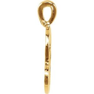 10K Yellow Medium Initial G Pendant