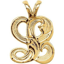 Load image into Gallery viewer, 10K Yellow Medium Initial L Pendant
