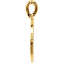 Load image into Gallery viewer, 10K Yellow Medium Initial O Pendant
