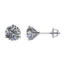 Load image into Gallery viewer, Platinum 1 1/2 CTW Diamond Earrings
