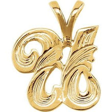 Load image into Gallery viewer, 10K Yellow Medium Initial U Pendant
