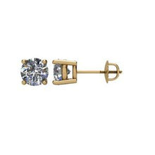 Load image into Gallery viewer, 14K Yellow 1 CTW Diamond Stud Earrings
