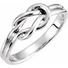 Load image into Gallery viewer, Sterling Silver 6 mm Knot Ring
