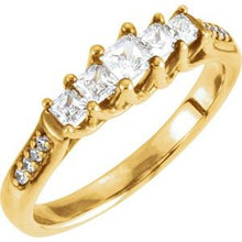 Load image into Gallery viewer, 14K Yellow 7/8 CTW Diamond Anniversary Band
