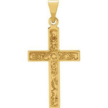 Load image into Gallery viewer, 14K Yellow Cross Pendant
