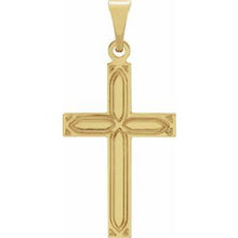 Load image into Gallery viewer, 14K Yellow 18x12 mm Cross Pendant
