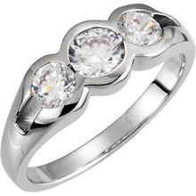 Load image into Gallery viewer, 1/2 CTW Diamond Semi-Set Anniversary Band for 4.8 mm Round Center
