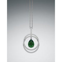 Load image into Gallery viewer, Accented Double Circle Pendant
