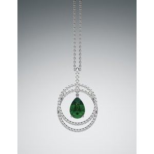 Accented Double Circle Pendant