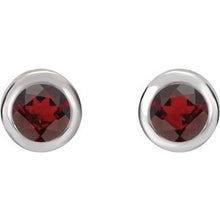 Load image into Gallery viewer, Bezel-Set Birthstone Earrings
