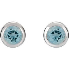 Load image into Gallery viewer, Bezel-Set Birthstone Earrings
