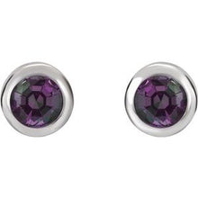 Load image into Gallery viewer, Bezel-Set Birthstone Earrings
