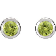 Load image into Gallery viewer, Bezel-Set Birthstone Earrings
