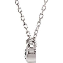 Load image into Gallery viewer, Bezel-Set Solitaire Birthstone Necklace
