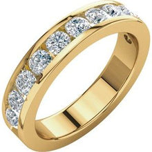 Charger l&#39;image dans la galerie, Jonc anniversaire en diamant 14K jaune 1 CTW
