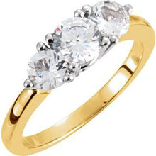 Load image into Gallery viewer, 14K Yellow &amp; White 1 CTW Diamond Anniversary Band
