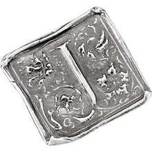 Load image into Gallery viewer, Sterling Silver Vintage-Inspired Initial J Ring
